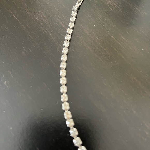 COPY - VINTAGE 1940’s rhinestone jewelry set (screw-on earrings, bracelet & nec… - Picture 4 of 4